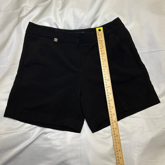 White House Black Market Dress Shorts Tailored Fit Cuffed Hem Black Women’s US 0 - Picture 7 of 13